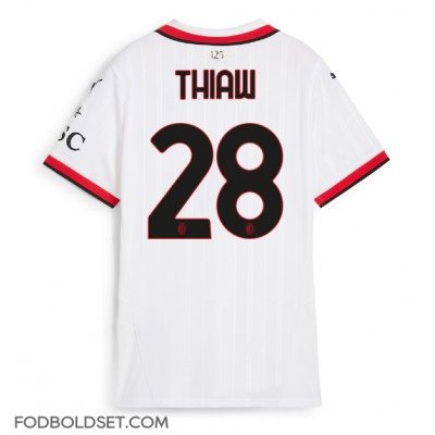 AC Milan Malick Thiaw #28 Udebanetrøje Dame 2024-25 Kortærmet AC Milan Malick Thiaw #28 Udebanetrøje Dame 2024-25 Kortærmet